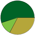 Pie chart of all name statuses